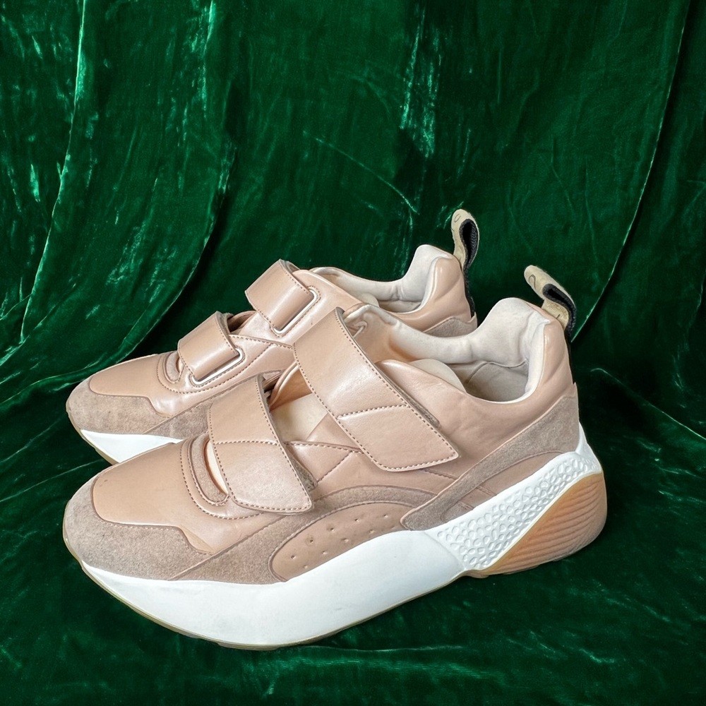 Stella McCartney Beige and White Eclypse Hook&Loop size 40 US 9